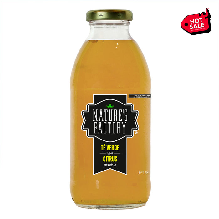 Nature’s Factory • Té Verde Sabor Citrus Sin Azúcar | 12 piezas