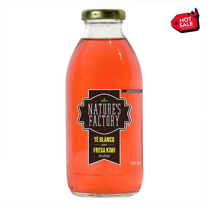 Nature’s Factory • Té Blanco Sabor Fresa Kiwi Sin Azúcar | 12 piezas