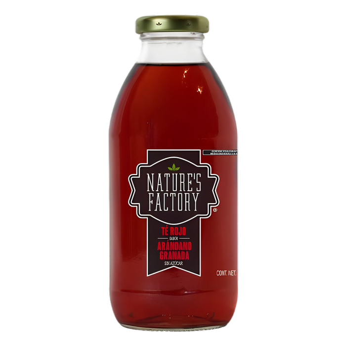 Nature’s Factory • Té Rojo Sabor Arándano Granada Sin Azúcar | 12 piezas