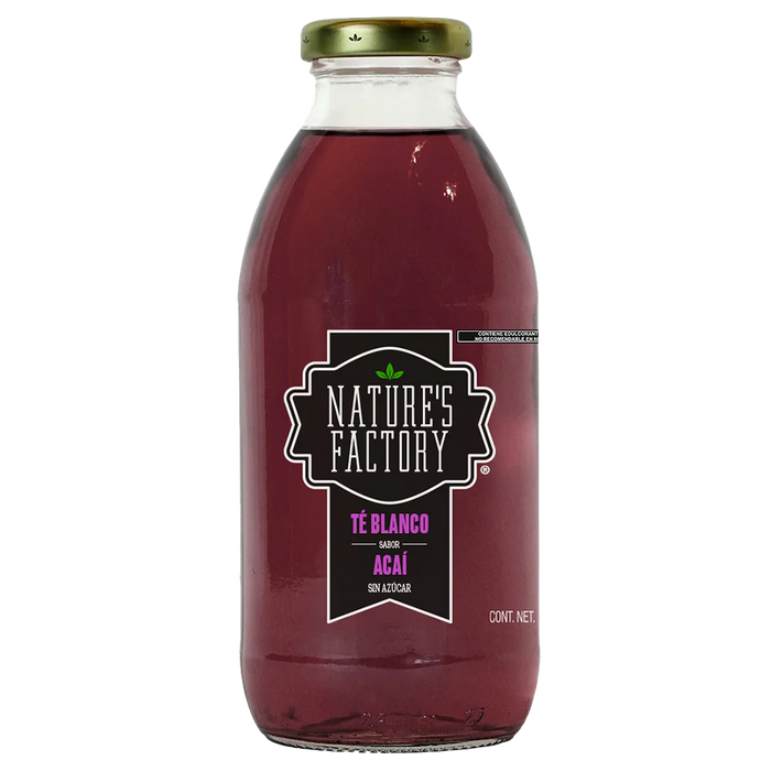 Nature’s Factory • Té Blanco Sabor Acaí Sin Azúcar | 12 piezas