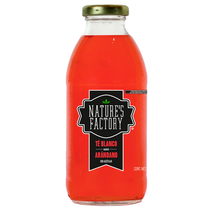 Nature’s Factory • Té Blanco Sabor Arándano Sin Azúcar | 12 piezas