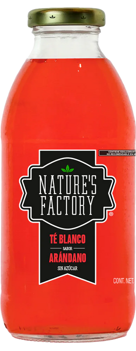 Nature’s Factory • Té Blanco Sabor Arándano Sin Azúcar | 12 piezas