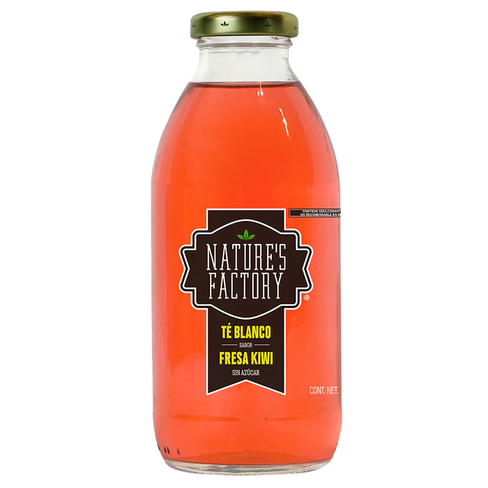 Nature’s Factory • Té Blanco Sabor Fresa Kiwi Sin Azúcar | 12 piezas