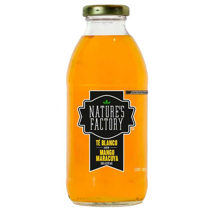 Nature’s Factory • Té Blanco Sabor Mango Maracuyá Sin Azúcar | 12 piezas