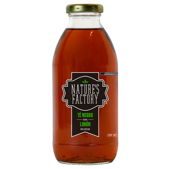 Nature’s Factory • Té Negro Sabor Limón Sin Azúcar | 12 piezas