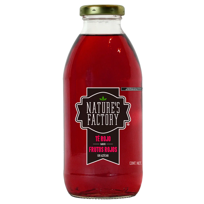 Nature’s Factory • Té Rojo Sabor Frutos Rojos Sin Azúcar | 12 piezas