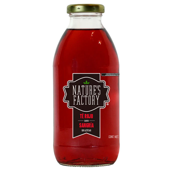 Nature’s Factory • Té Rojo Sabor Sangría Sin Azúcar | 12 piezas