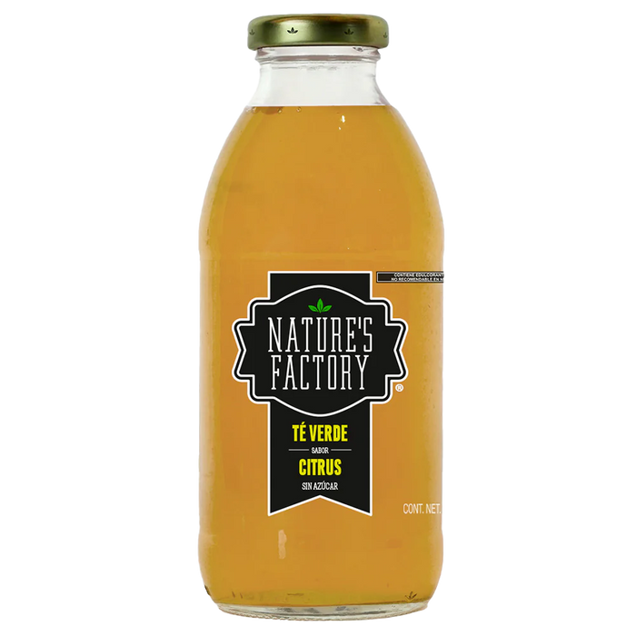 Nature’s Factory • Té Verde Sabor Citrus Sin Azúcar | 12 piezas
