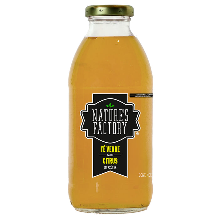 Nature’s Factory • Té Verde Sabor Citrus Sin Azúcar | 12 piezas