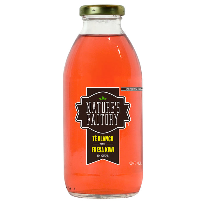 Nature’s Factory • Té Blanco Sabor Fresa Kiwi Sin Azúcar | 12 piezas