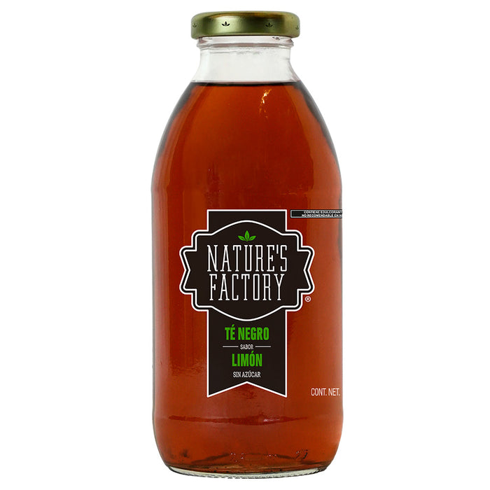 Nature’s Factory • Té Negro Sabor Limón Sin Azúcar | 12 piezas