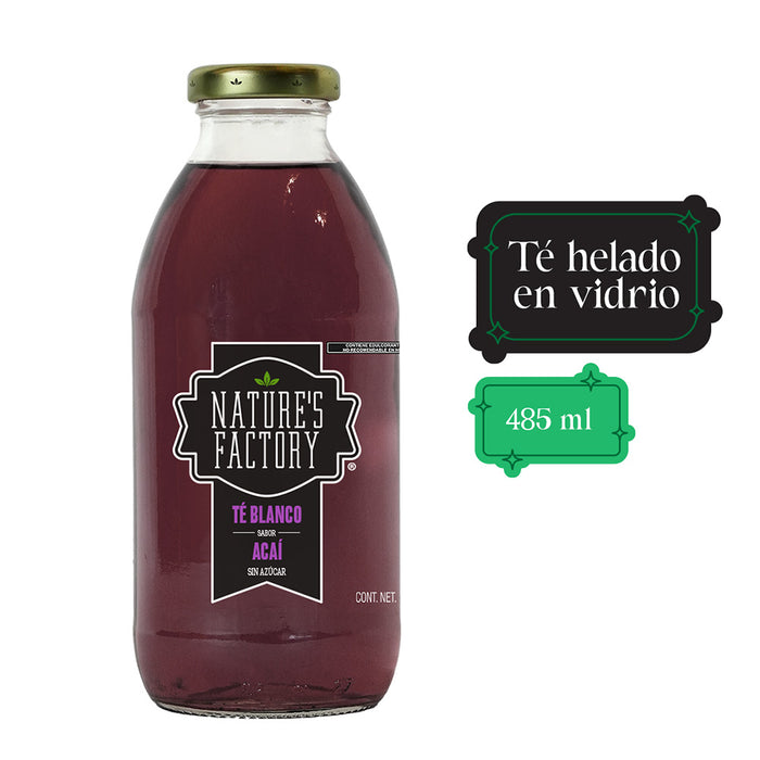 Nature’s Factory • Té Blanco Sabor Acaí Sin Azúcar | 12 piezas