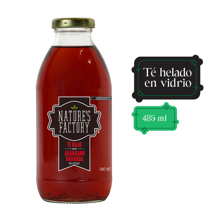 Nature’s Factory • Té Rojo Sabor Arándano Granada Sin Azúcar | 12 piezas