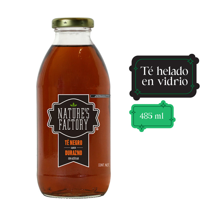 Nature’s Factory • Té Negro Sabor Durazno Sin Azúcar | 12 piezas