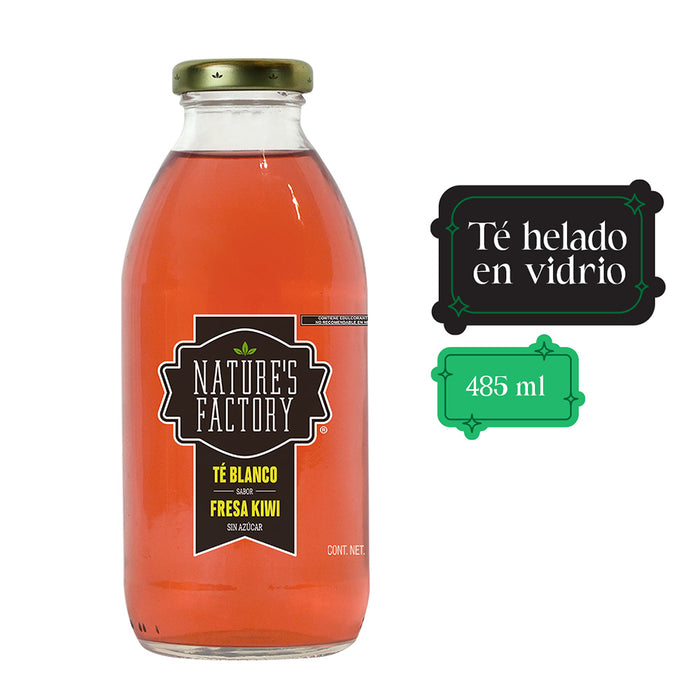 Nature’s Factory • Té Blanco Sabor Fresa Kiwi Sin Azúcar | 12 piezas