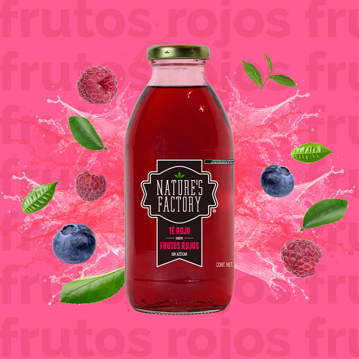 Nature’s Factory • Té Rojo Sabor Frutos Rojos Sin Azúcar | 12 piezas