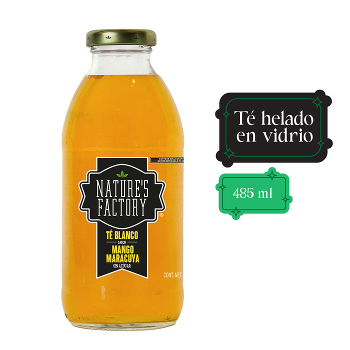 Nature’s Factory • Té Blanco Sabor Mango Maracuyá Sin Azúcar | 12 piezas