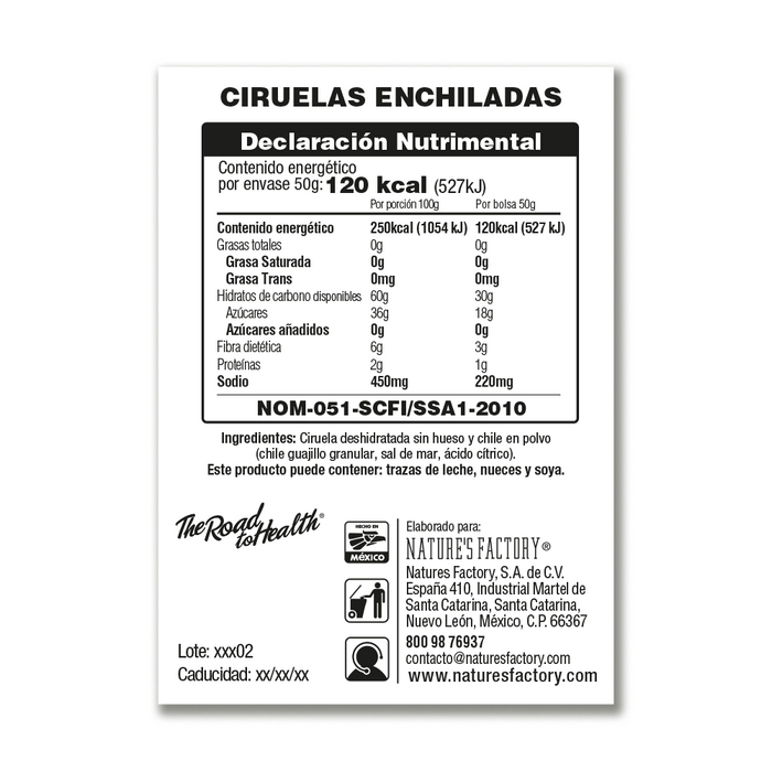 Nature’s Factory • Ciruelas Enchiladas 50g