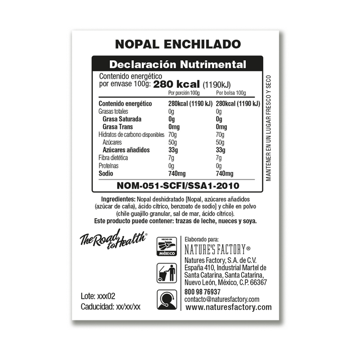 Nature’s Factory • Nopal Enchilado 100g